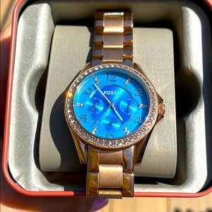NEW Gold Fossil Watch